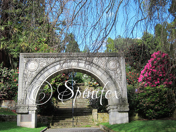 The Anniversary Arch at the Royal Tasmanian Botanical Gardens in Hobart