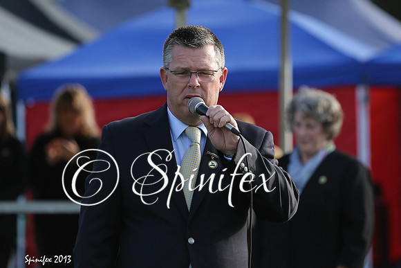 President NRCA , John MacDonald opening the show.